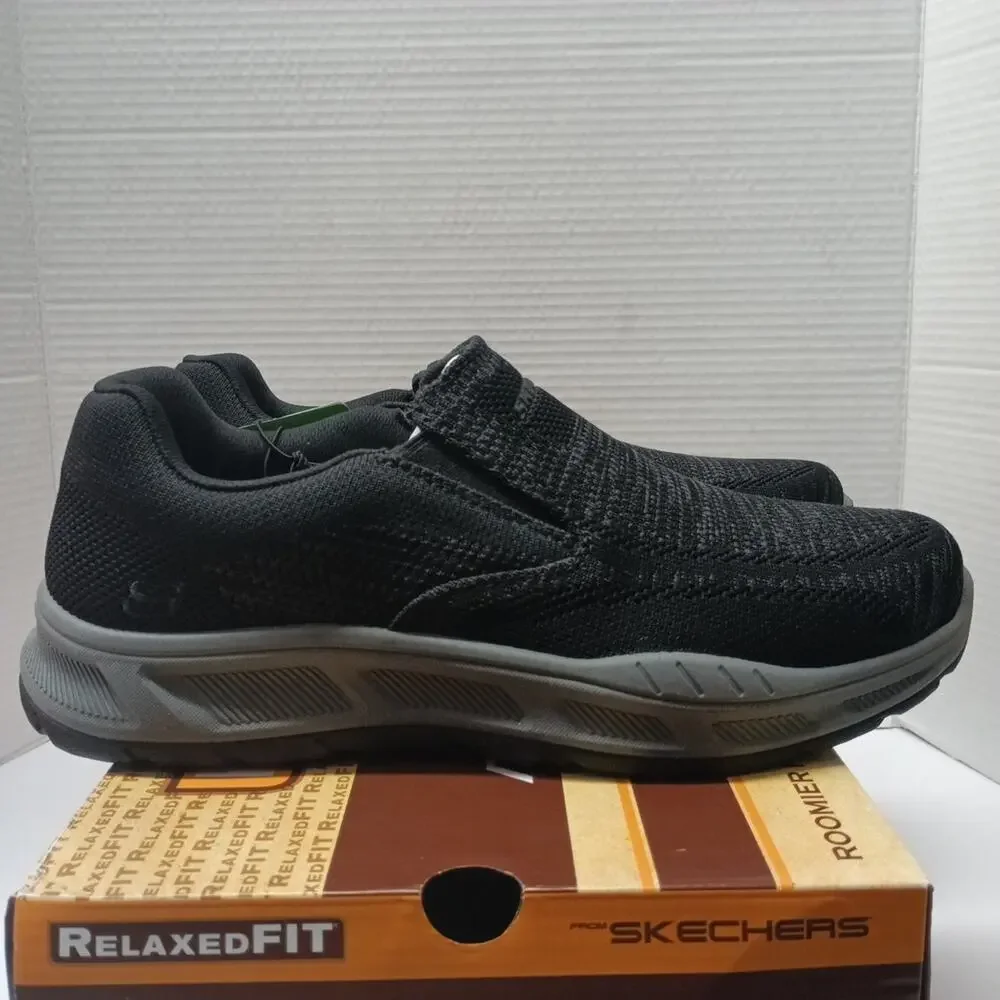 Skechers Relaxed Fit Shoes Men's Size 9 Extra‎ Wide Black